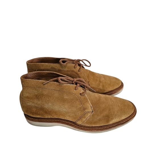 Frye Paul Men's Desert Brown Suede Lace Up Chukka Boots Size: 10.5 D Read - Picture 1 of 10